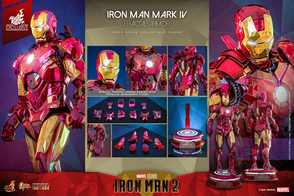 Hot Toys Iron Man Mark VI (Fractal Armor) Diecast Exclusive 1/6 Actionfigur