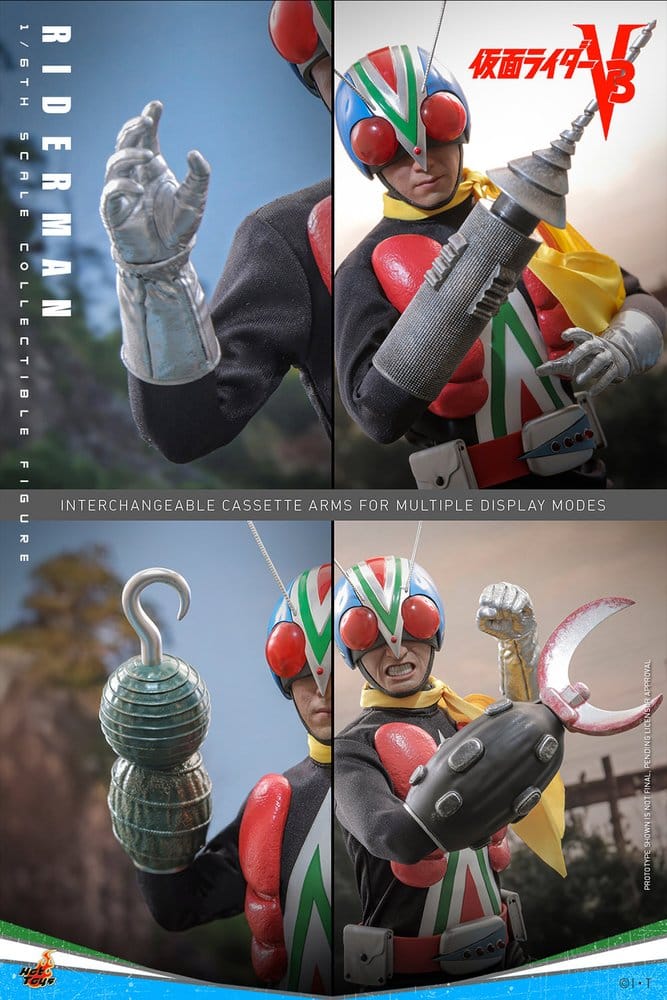 Hot Toys Kamen Rider Actionfigur 1/6 Riderman 30 cm