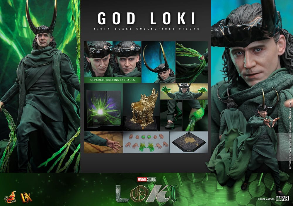 Hot Toys Loki DX God Loki 1/6 Actionfigur