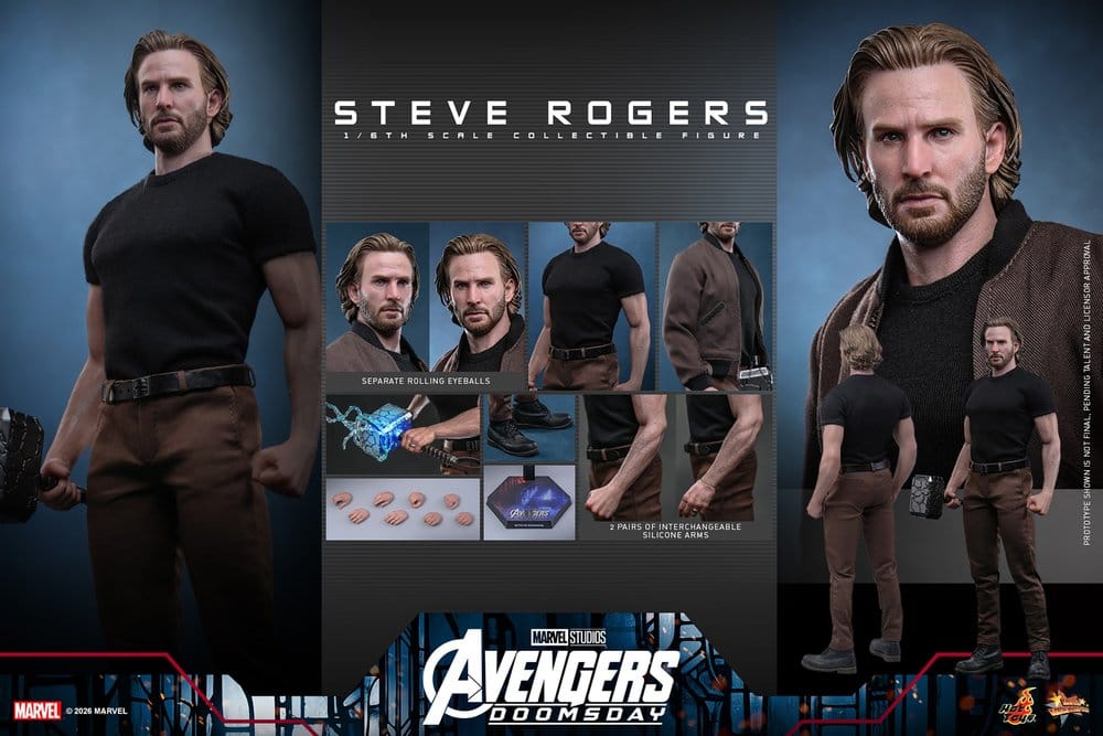 Hot Toys Marvel Avengers Doomsday Steve Rogers 1/6 Actionfigur