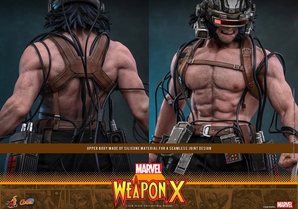 Hot Toys Marvel Comic Masterpiece Weapon X 1/6 Actionfigur