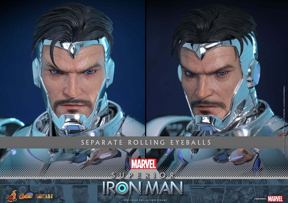 Hot Toys Marvel Comic Superior Iron Man Diecast 1/6 Actionfigur
