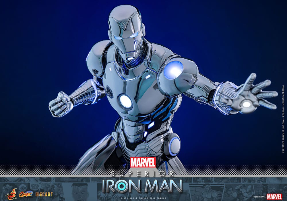 Hot Toys Marvel Comic Superior Iron Man Diecast 1/6 Actionfigur