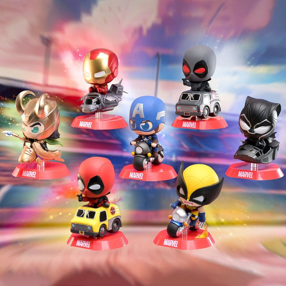 Hot Toys Marvel Cosbi Rider Blind Box Display 9 cm Minifiguren