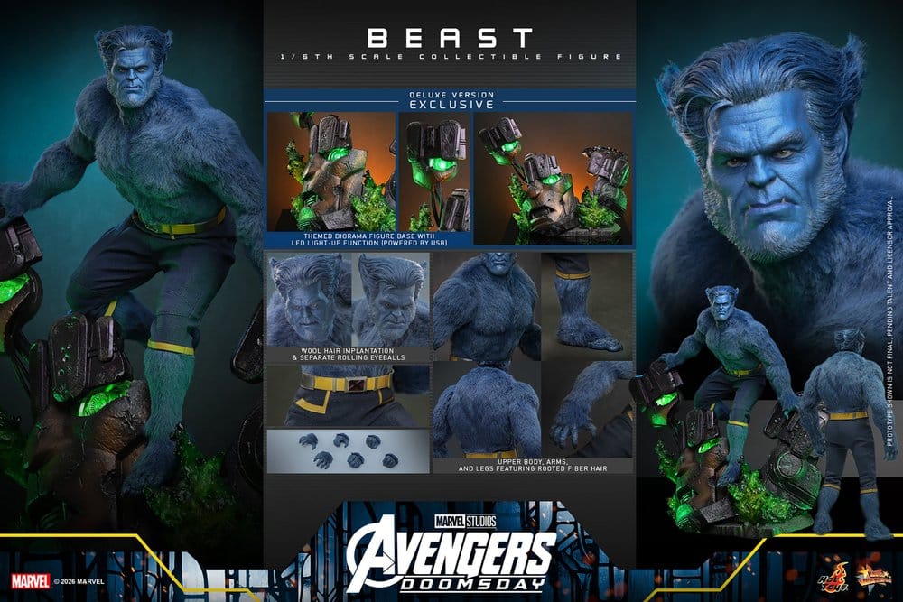 Hot Toys Marvel X-Men Beast (Deluxe Version) 1/6 Actionfigur