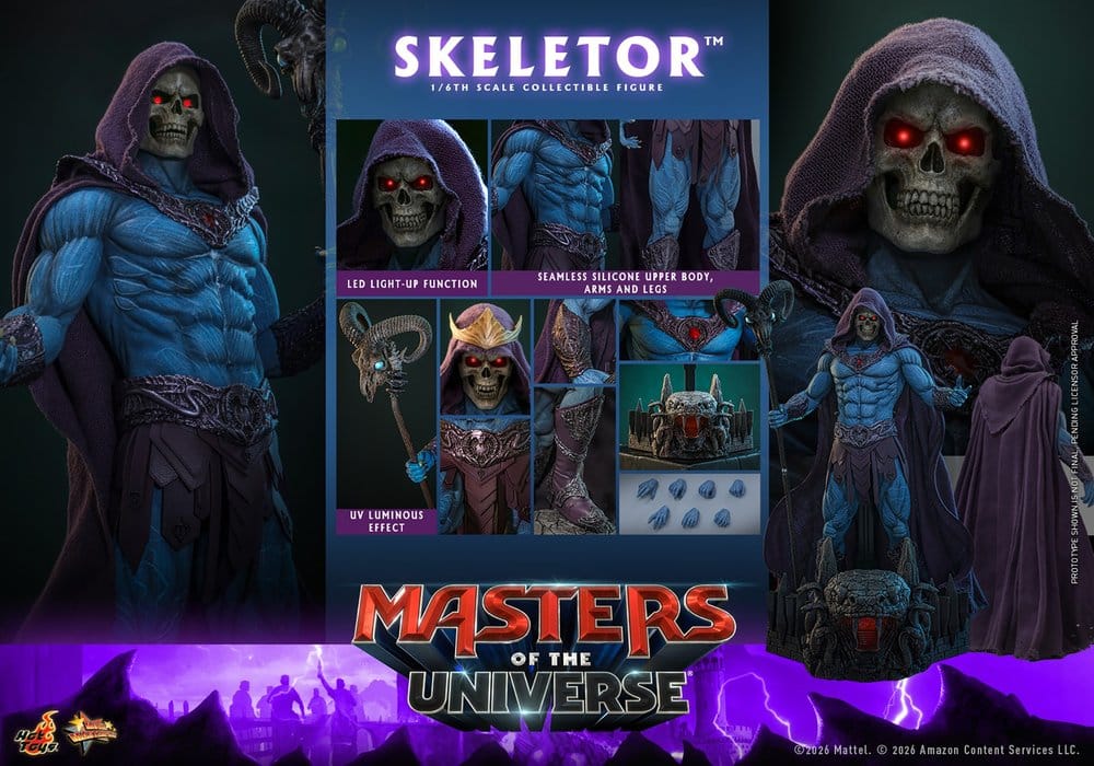 Hot Toys Masters of the Universe Movie Masterpiece Actionfigur 1/6 Skeletor 31 cm