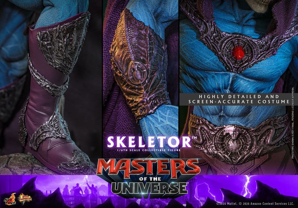 Hot Toys Masters of the Universe Movie Masterpiece Actionfigur 1/6 Skeletor 31 cm