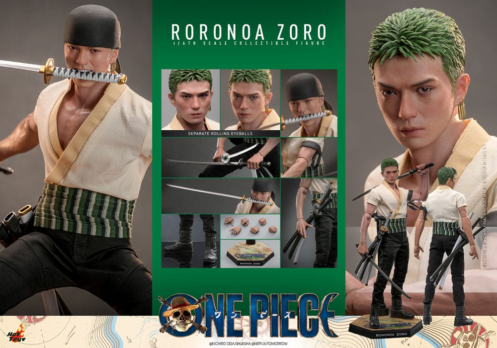 Hot Toys One Piece Netflix Lorenor Zorro 1/6 Actionfigur