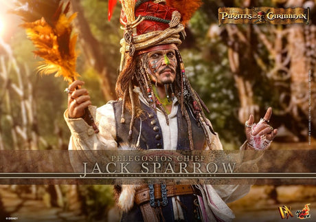 Hot Toys Pirates of the Caribbean – Fluch der Karibik 2 Pelegostos Chief Jack Sparrow DX 1/6 Actionfigur