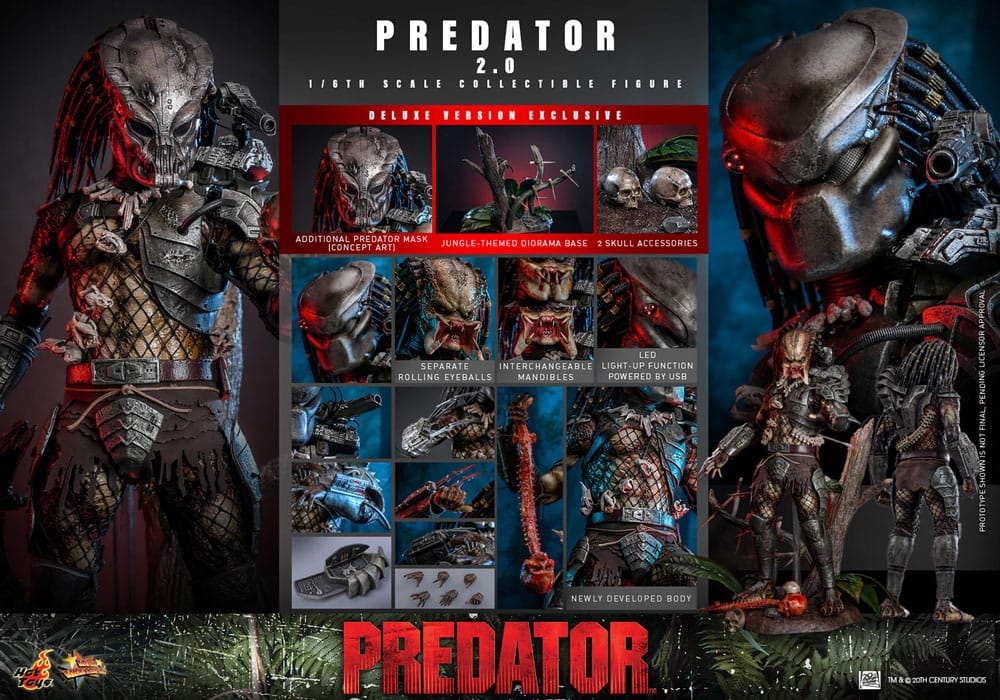 Hot Toys Predator (2.0) Deluxe Version 1/6 Actionfigur