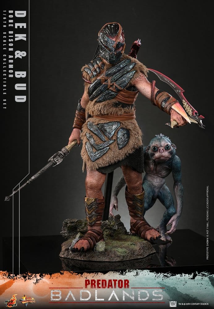 Hot Toys Predator: Badlands Movie Masterpiece Actionfiguren 2er-Pack 1/6 Dek (Bone Bison Armor) and Bud 31 cm