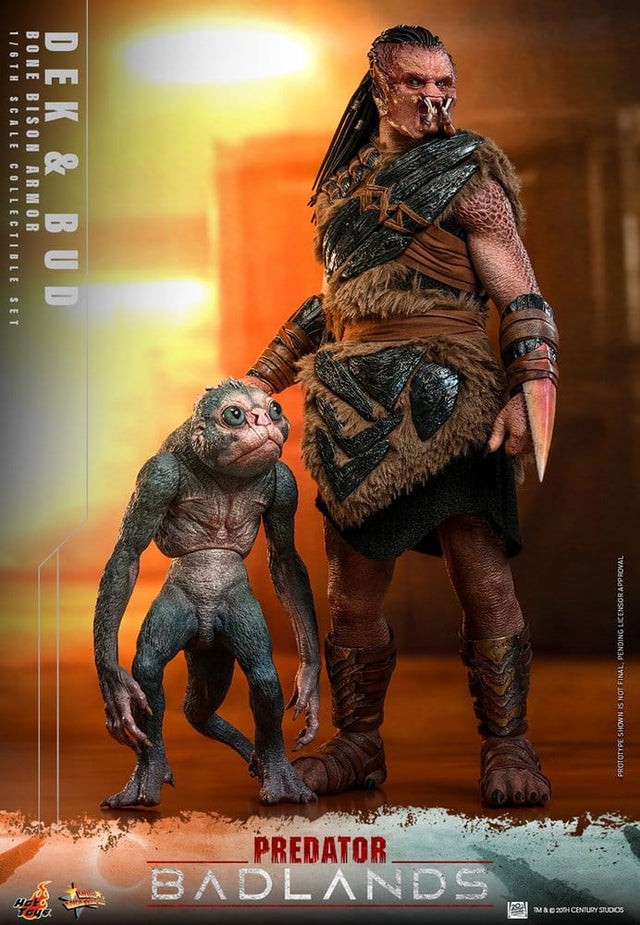 Hot Toys Predator: Badlands Movie Masterpiece Actionfiguren 2er-Pack 1/6 Dek (Bone Bison Armor) and Bud 31 cm