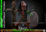 Hot Toys Prey Actionfigur 1/6 Feral Predator (Battle Damaged Version) 37 cm