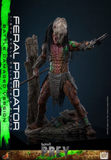 Hot Toys Prey Actionfigur 1/6 Feral Predator (Battle Damaged Version) 37 cm