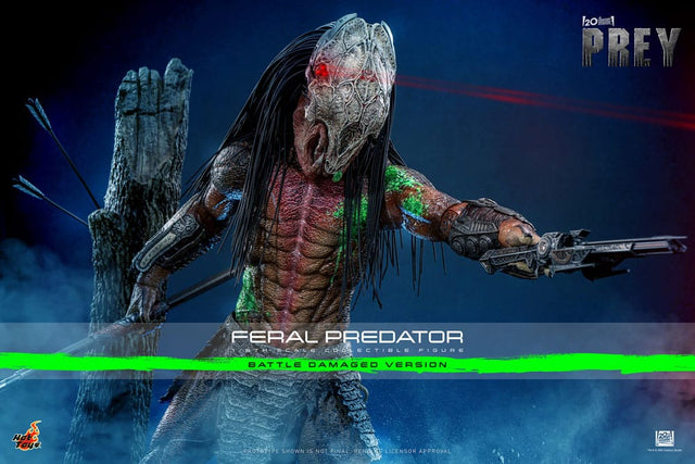 Hot Toys Prey Actionfigur 1/6 Feral Predator (Battle Damaged Version) 37 cm