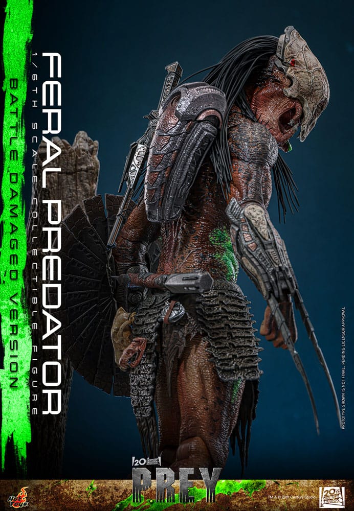 Hot Toys Prey Feral Predator (Battle Damaged Version) 1/6 Actionfigur