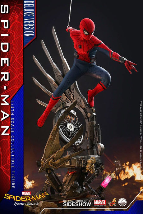 Hot Toys Spider-Man Homecoming QS015 Deluxe Version 1/4 Actionfigur - Beschädigte Verpackung