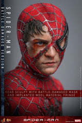 Hot Toys Spider-Man Movie Masterpiece Actionfigur 1/6 Spider-Man (Battle Damaged Version) 30 cm