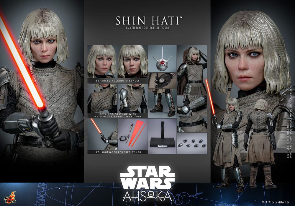 Hot Toys Star Wars Ahsoka Shin Hati 1/6 Actionfigur - Beschädigte Verpackung
