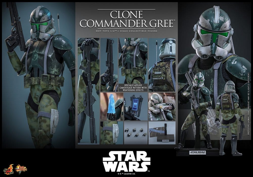 Hot Toys Star Wars Clone Commander Gree 1/6 Actionfigur