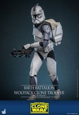 Hot Toys Star Wars Clone Wars 104th Wolfpack Clone Trooper Deluxe Version 1/6 Actionfigur