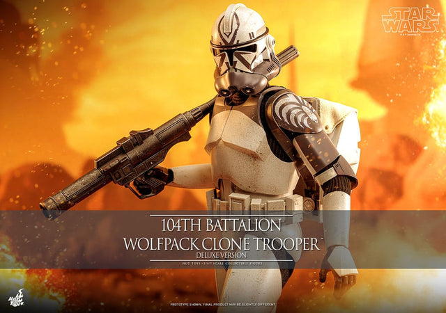 Hot Toys Star Wars Clone Wars 104th Wolfpack Clone Trooper Deluxe Version 1/6 Actionfigur