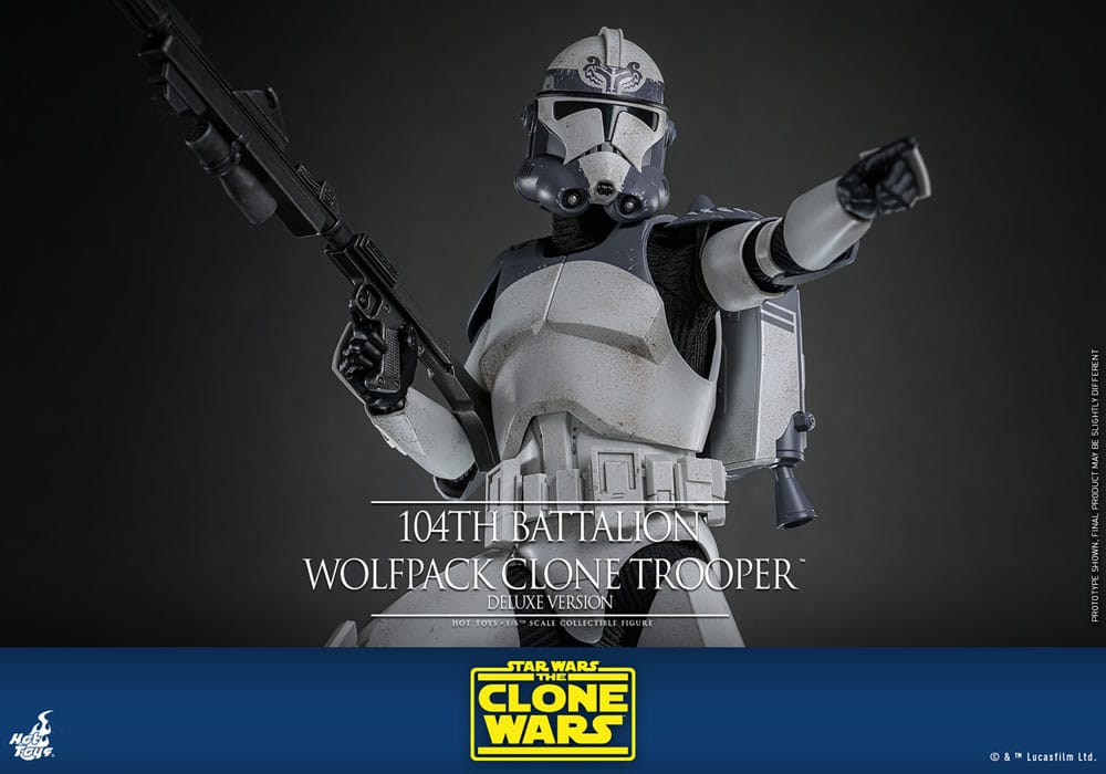 Hot Toys Star Wars Clone Wars 104th Wolfpack Clone Trooper Deluxe Version 1/6 Actionfigur
