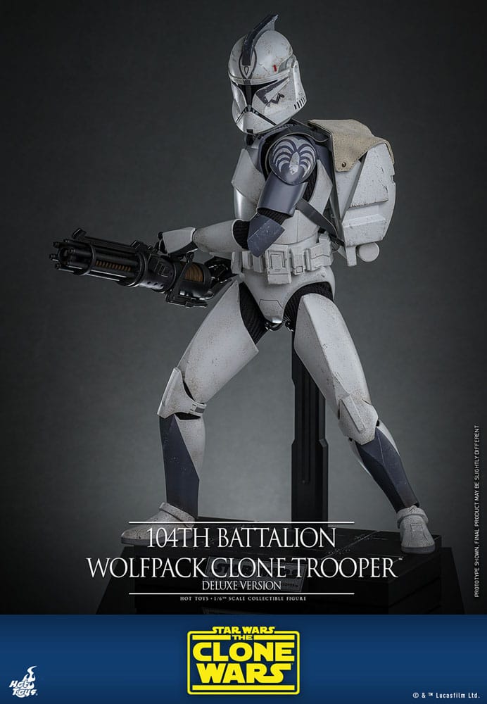 Hot Toys Star Wars Clone Wars 104th Wolfpack Clone Trooper Deluxe Version 1/6 Actionfigur
