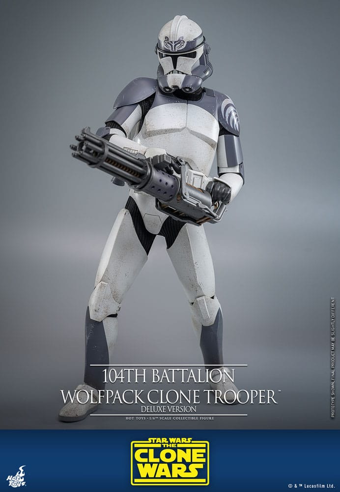 Hot Toys Star Wars Clone Wars 104th Wolfpack Clone Trooper Deluxe Version 1/6 Actionfigur