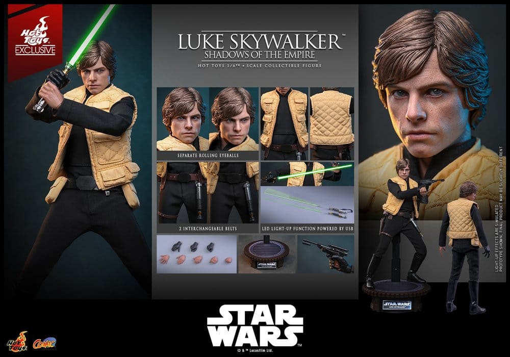 Hot Toys Star Wars Comic Masterpiece Luke Skywalker (Shadows Of The Empire) Hot Toys Exclusive 1/6 Actionfigur