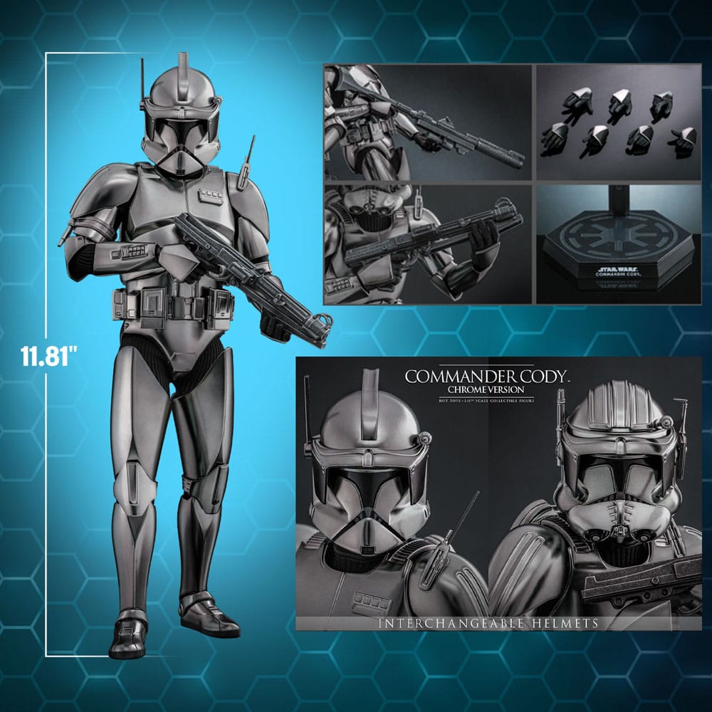 Hot Toys Star Wars Commander Cody (Chrome Version) Hot Toys Exclusive 1/6 Actionfigur