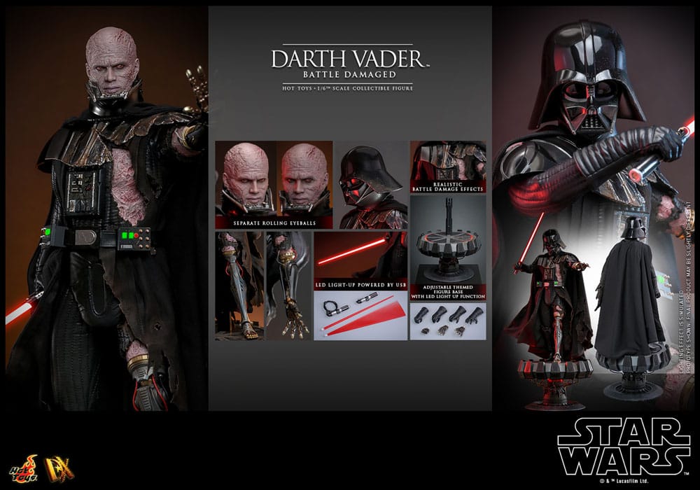 Hot Toys Star Wars Darth Vader (Battle Damaged) 1/6 Actionfigur
