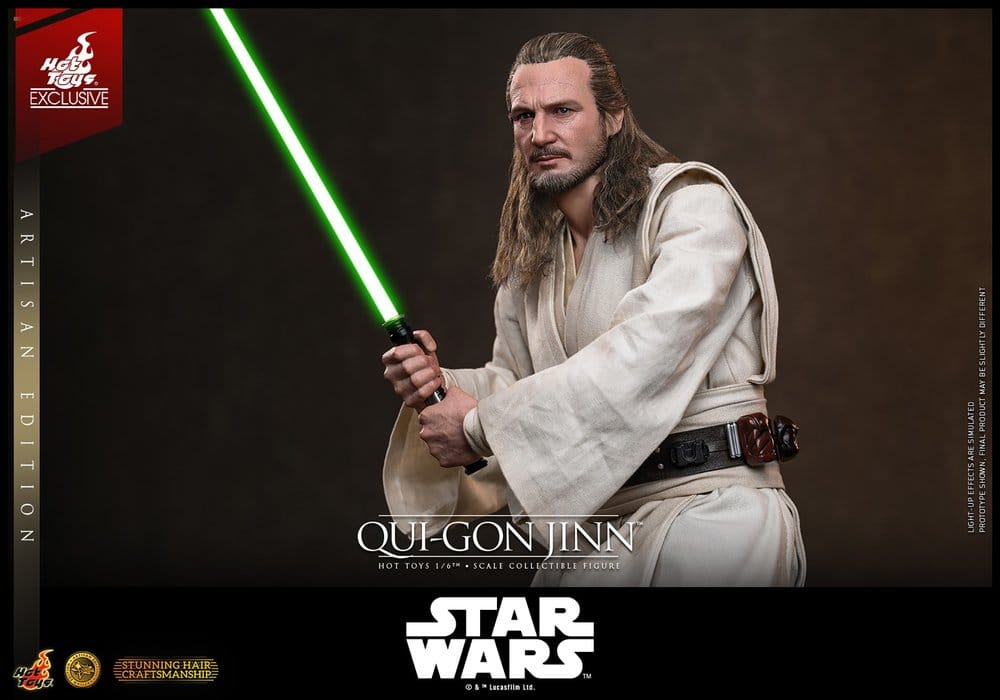 Hot Toys Star Wars Die dunkle Bedrohung Qui-Gon Jinn (Artisan Edition) Hot Toys Exclusive 1/6 Actionfigur