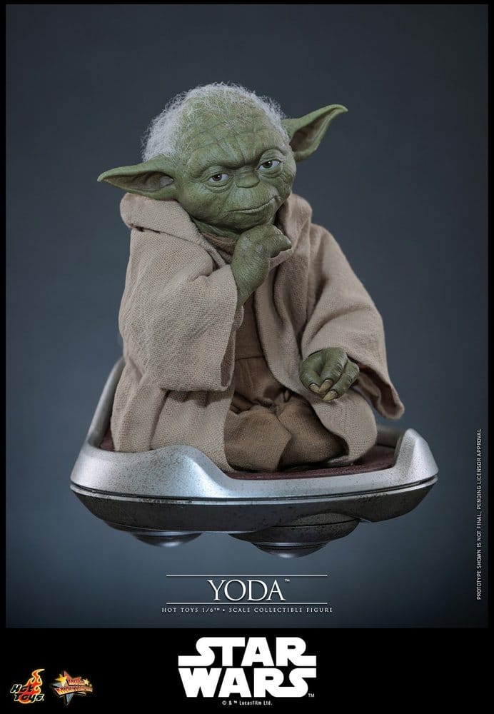 Hot Toys Star Wars: Die Rache der Sith Movie Masterpiece Actionfigur 1/6 Yoda 14 cm