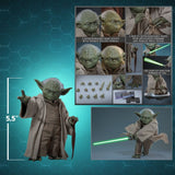 Hot Toys Star Wars: Die Rache der Sith Movie Masterpiece Actionfigur 1/6 Yoda 14 cm
