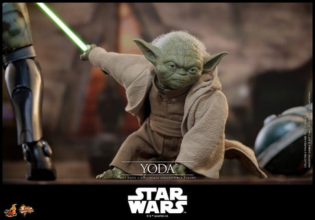 Hot Toys Star Wars: Die Rache der Sith Movie Masterpiece Actionfigur 1/6 Yoda 14 cm