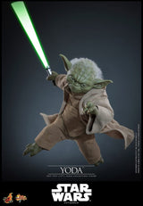 Hot Toys Star Wars: Die Rache der Sith Movie Masterpiece Actionfigur 1/6 Yoda 14 cm