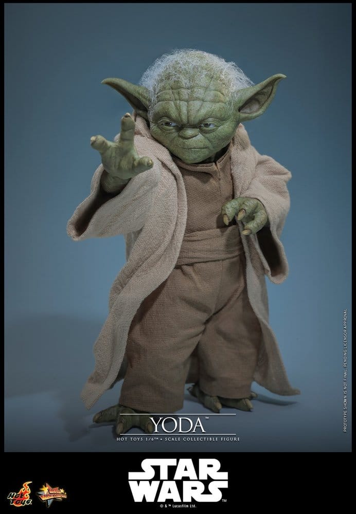 Hot Toys Star Wars: Die Rache der Sith Movie Masterpiece Actionfigur 1/6 Yoda 14 cm