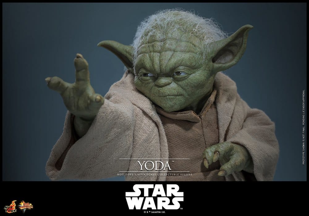 Hot Toys Star Wars: Die Rache der Sith Movie Masterpiece Actionfigur 1/6 Yoda 14 cm