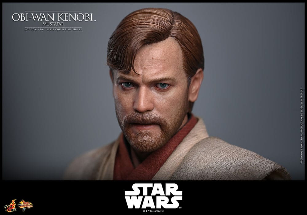 Hot Toys Star Wars Episode III Die Rache der Sith Obi-Wan Kenobi Mustafar 1/6 Actionfigur