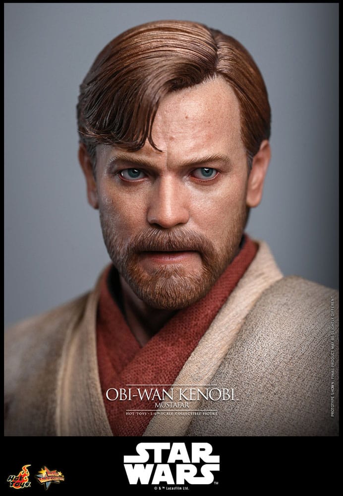 Hot Toys Star Wars Episode III Die Rache der Sith Obi-Wan Kenobi Mustafar 1/6 Actionfigur