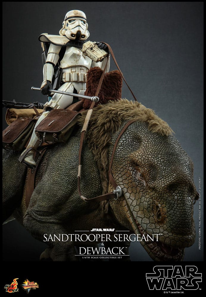Hot Toys Star Wars Episode IV Sandtrooper Sergeant & Dewback 1/6 Actionfiguren