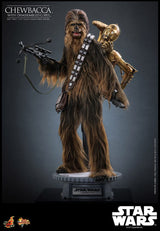 Hot Toys Star Wars Episode V Chewbacca with Disassembled C-3PO 1/6 Actionfigur