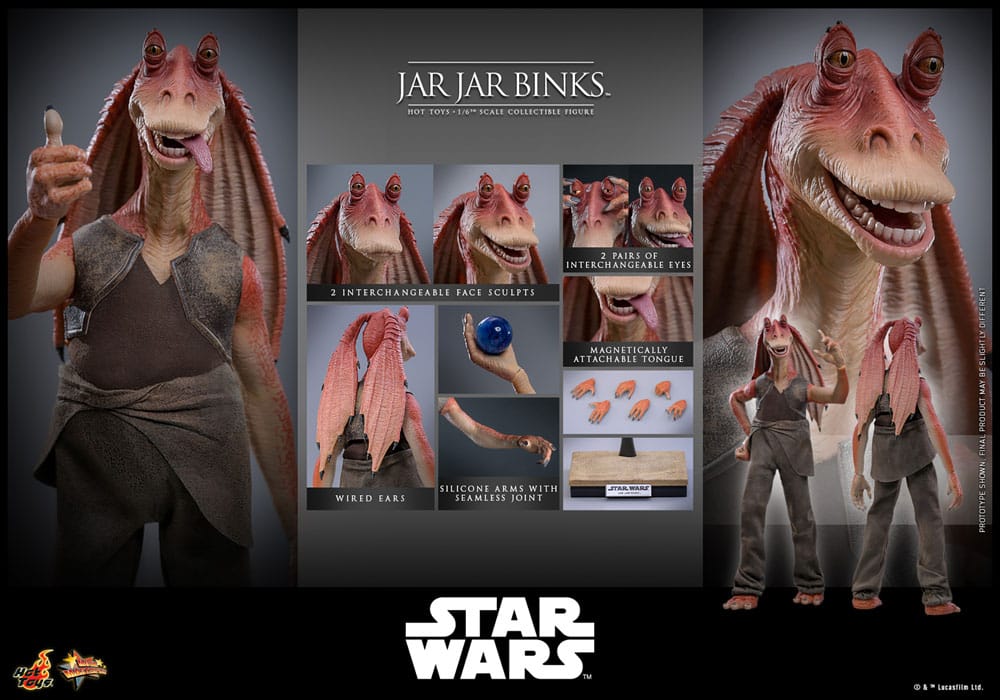 Hot Toys Star Wars Jar Jar Binks 1/6 Actionfigur