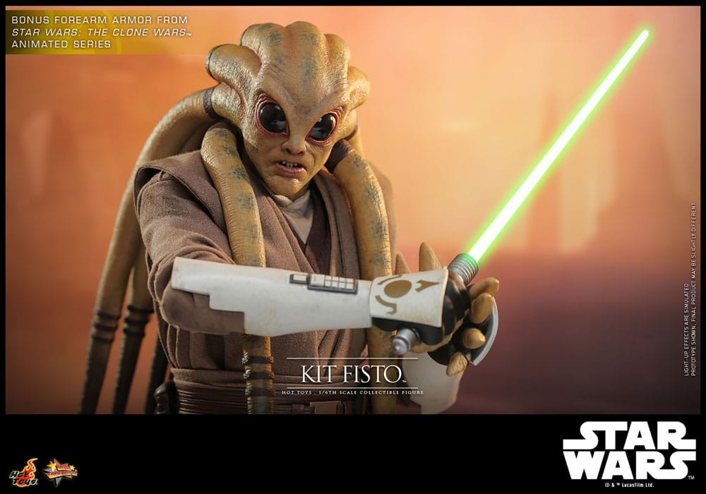 Hot Toys Star Wars Kit Fisto Movie Masterpiece 1/6 Actionfigur
