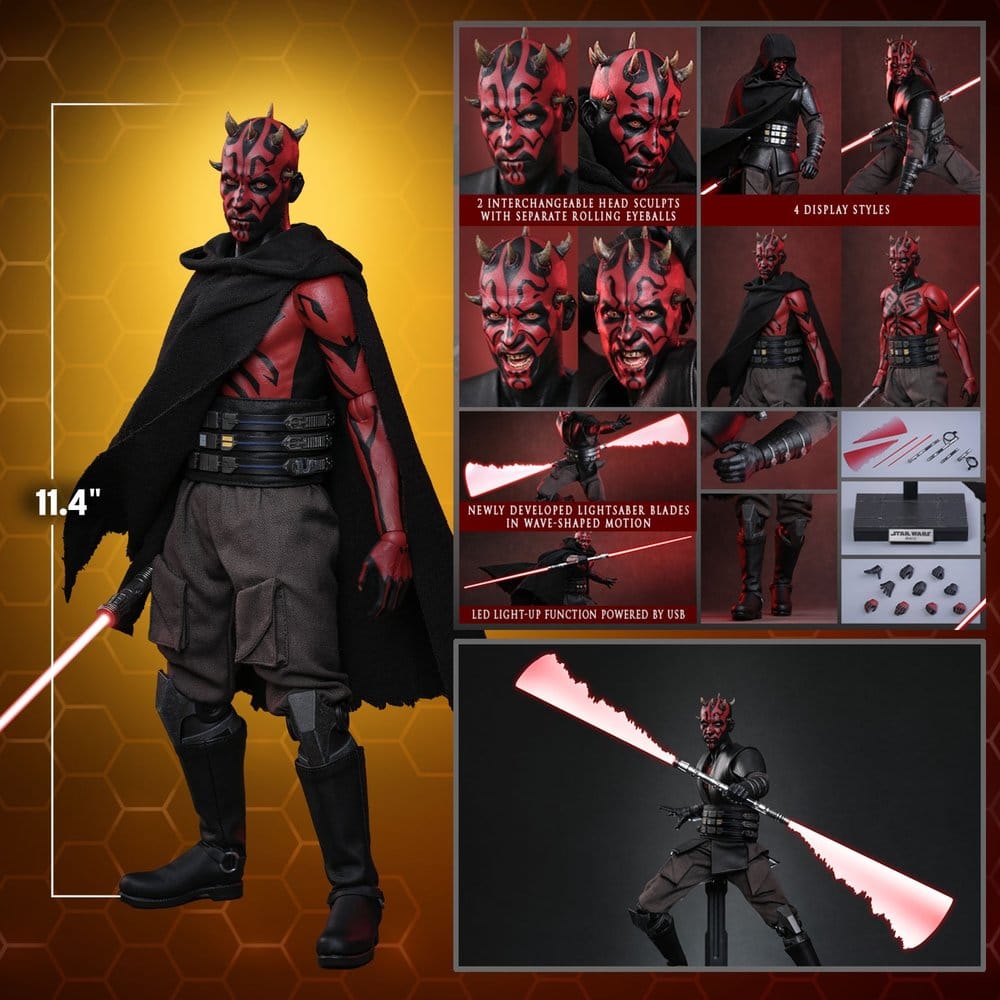 Hot Toys Star Wars Maul Shadow Lord Television Masterpiece 1/6 Actionfigur