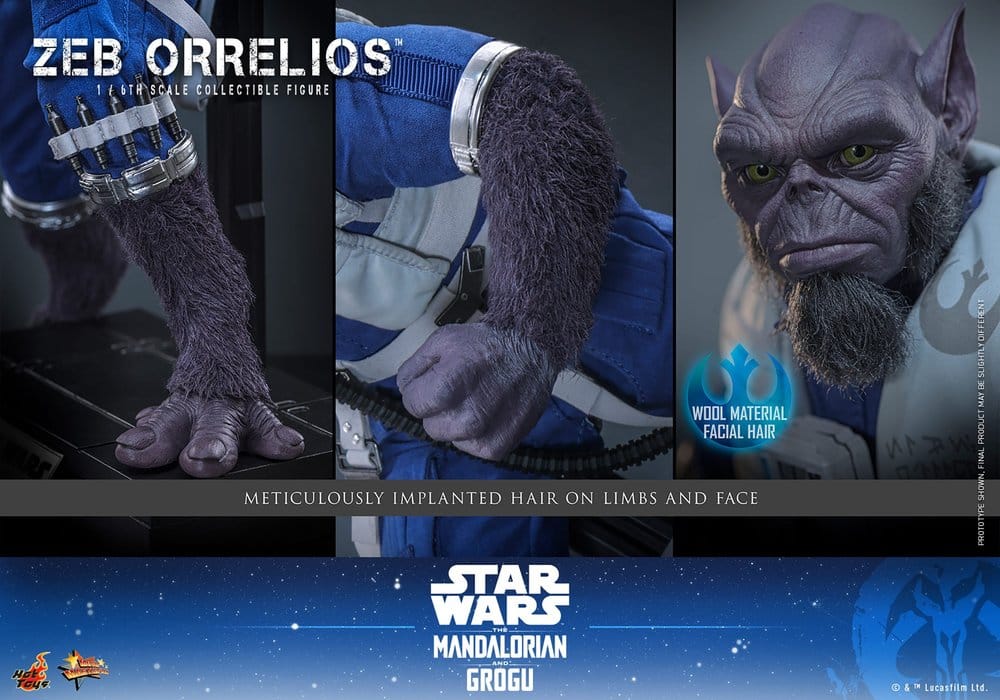 Hot Toys Star Wars Movie Masterpiece Actionfigur 1/6 Zeb Orrelios 33 cm