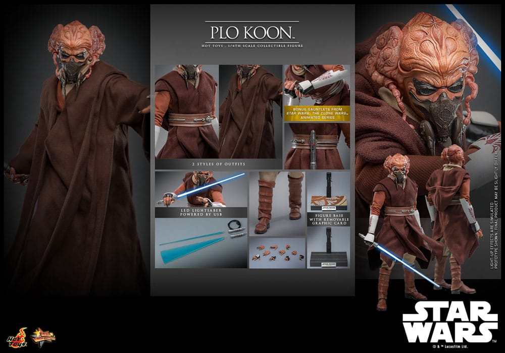 Hot Toys Star Wars Plo Koon 1/6 Actionfigur
