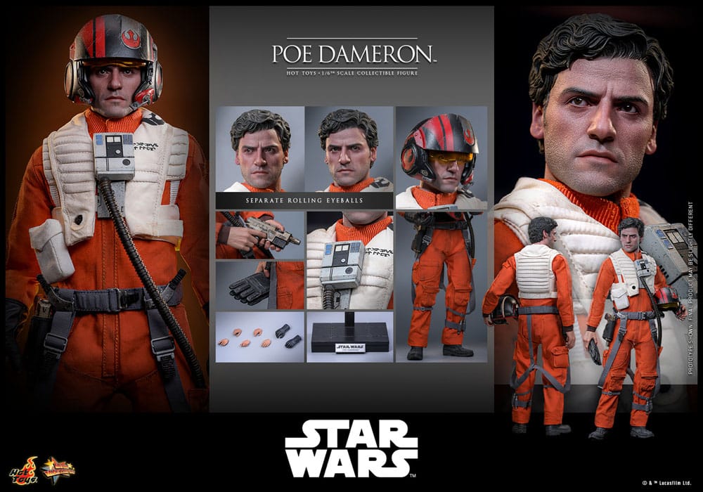 Hot Toys Star Wars Poe Dameron 1/6 Actionfigur