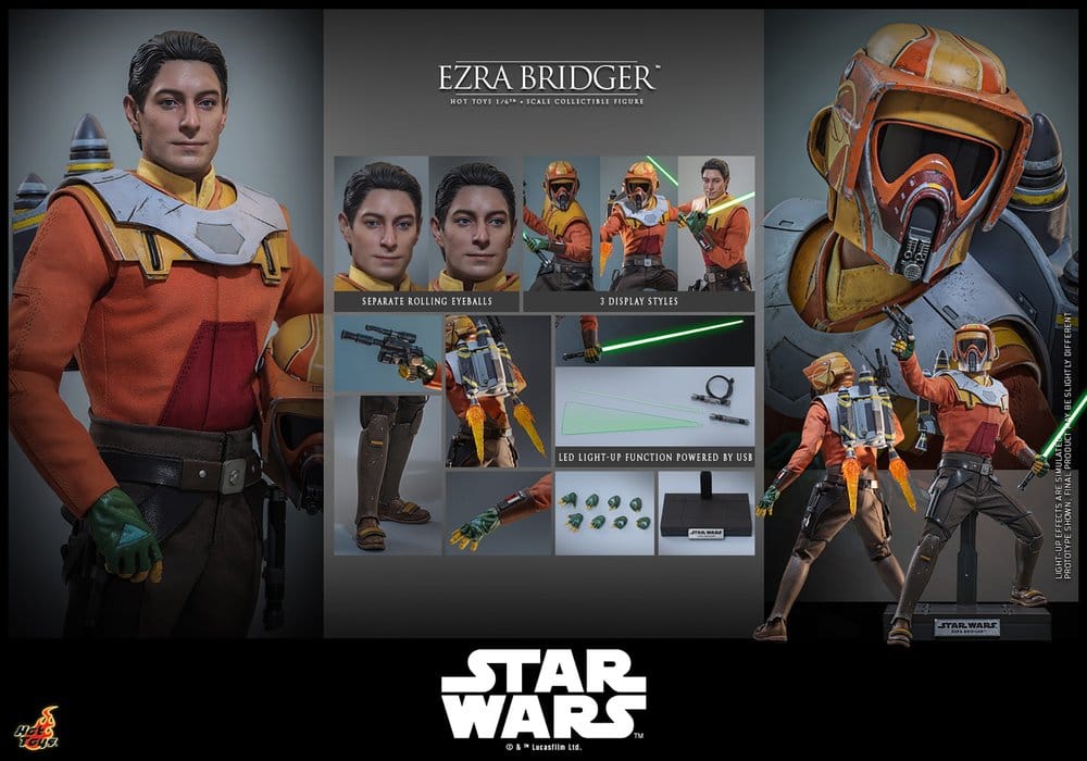 Hot Toys Star Wars Rebels Ezra Bridger 1/6 Actionfigur